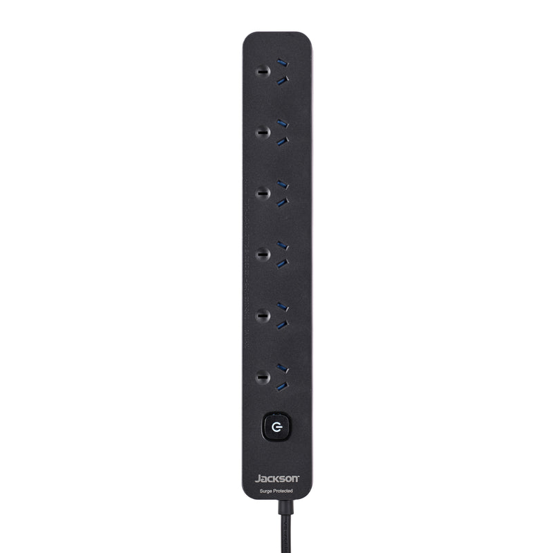 Surge Protected Powerboard - 6 Outlet