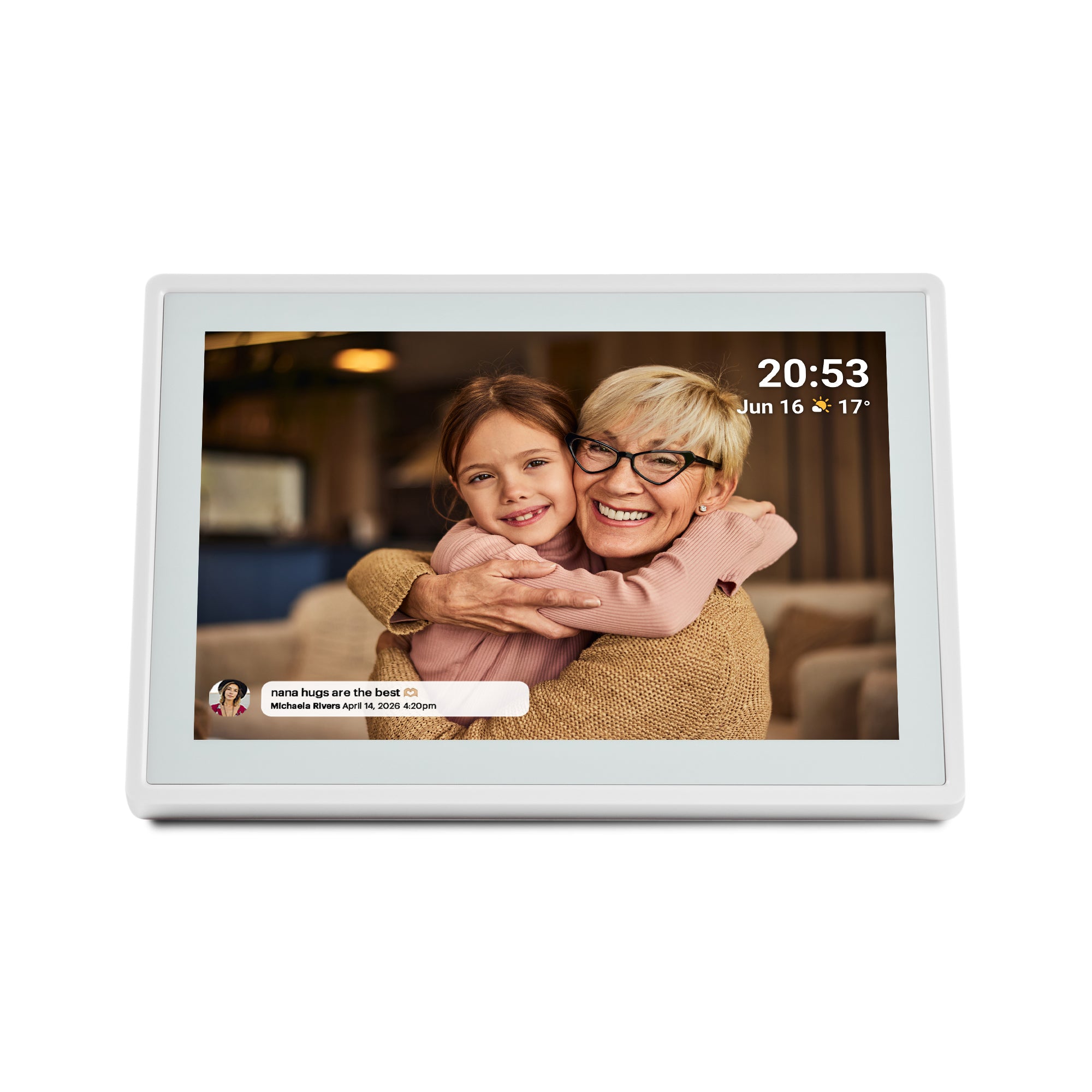 OnePlace Smart WIFI Photo Frame - 10.1" White