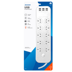 6 x USB-A Powerboard - Switched 10 Outlet Fast Charging