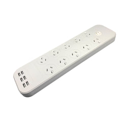 6 x USB-A Powerboard - Switched 10 Outlet Fast Charging