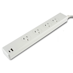1 x USB-C/USB-A Powerboard - 4 Outlet