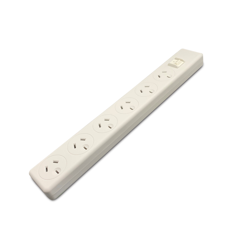 5m Lead Switched Powerboard- 6 Outlet